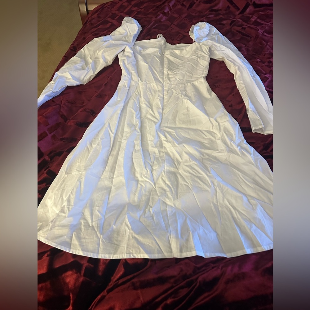 Aster the label white off the shoulder dress size small